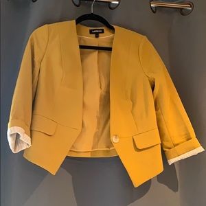Express yellow blazer